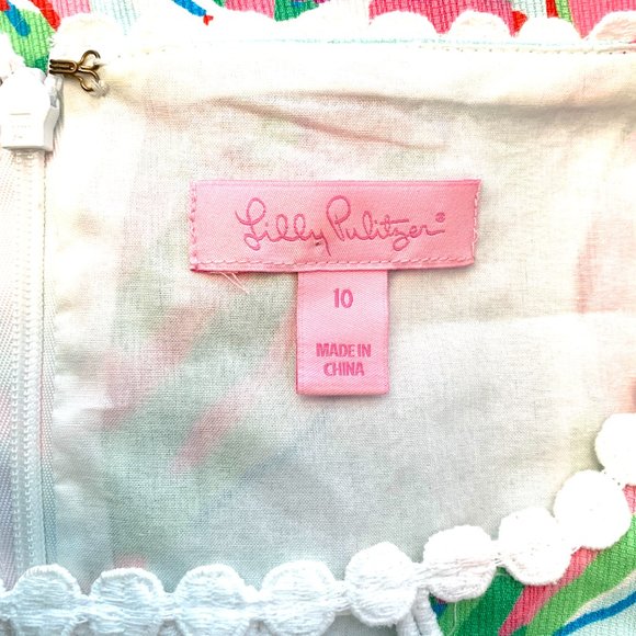 Lilly Pulitzer Rosie Shift Dress Multi In the Vias size 10 - Picture 5 of 7